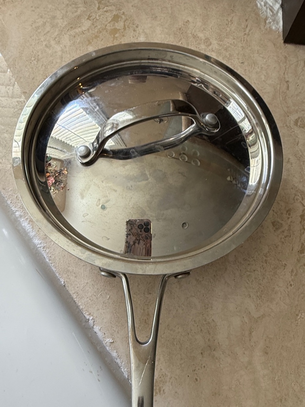 Kirkland Signature Stainless Steel Sauté Pan with Lid - Silver